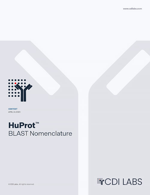 HuProt BLAST Nomenclature