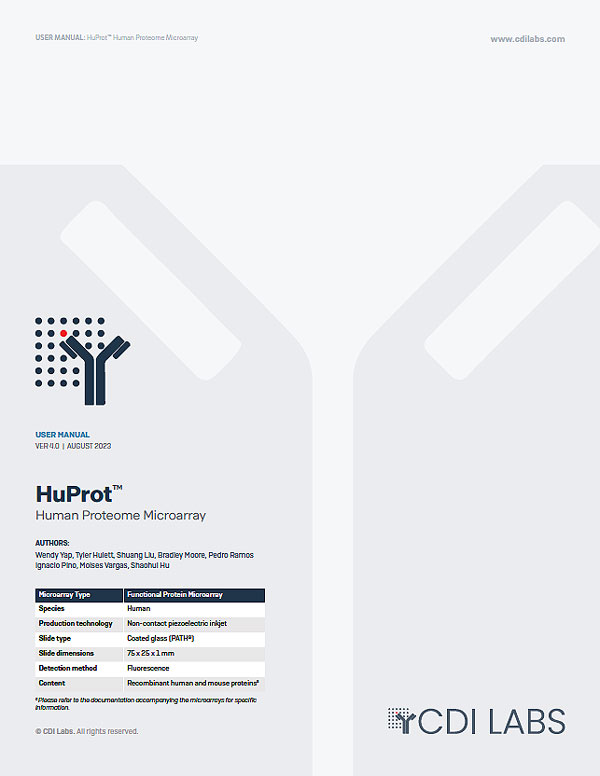 User Manual - HuProt™ Human Proteome Microarray