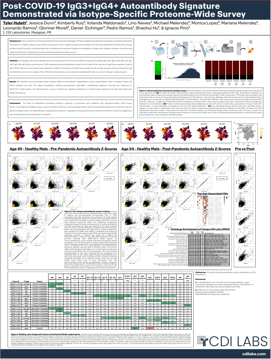 Post-COVID-19 IgG3+IgG4+ Autoantibody Signature Demonstrated via Isotype-Specific Proteome-Wide Survey